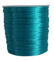 50 m. søgrøn satin tråd - 2 mm.